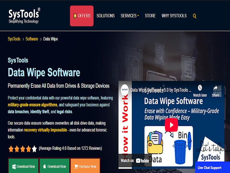 SysTools Data Wipe Software