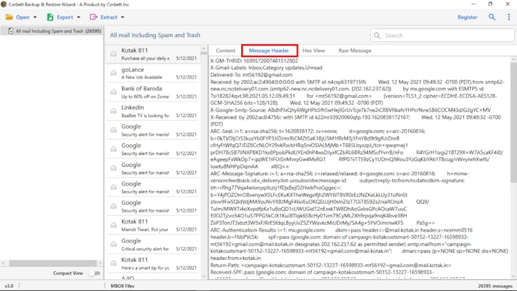 Corebtt MSG Converter