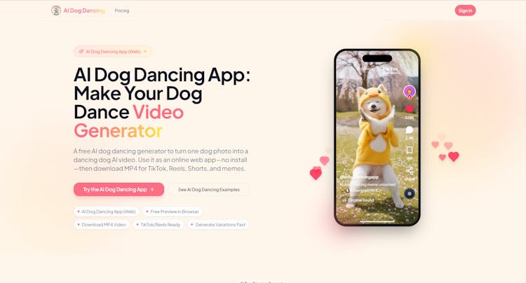 AI Dog Dancing