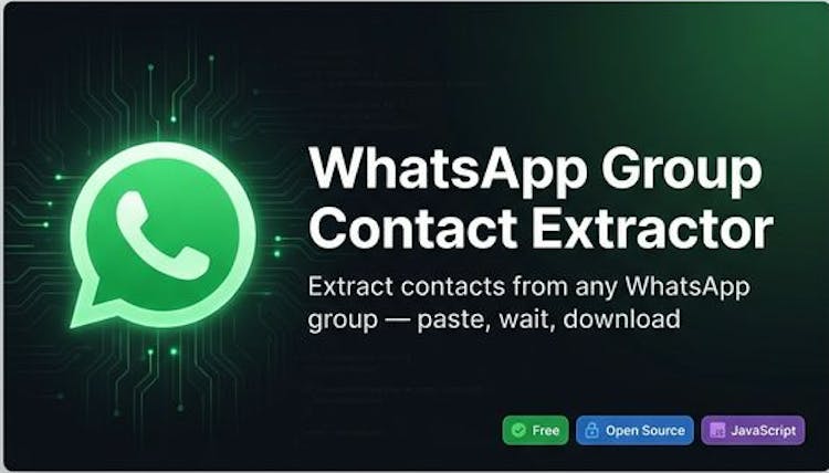 WhatsApp Contact Extractor