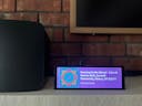 A Raspberry Pi home media hub for Spotify/Sonos now-playing display, Sonos controls, local weather at a glance, and more.