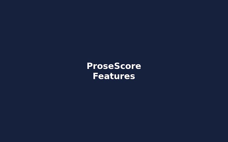 ProseScore