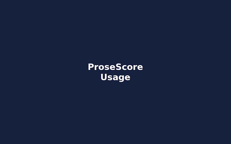 ProseScore