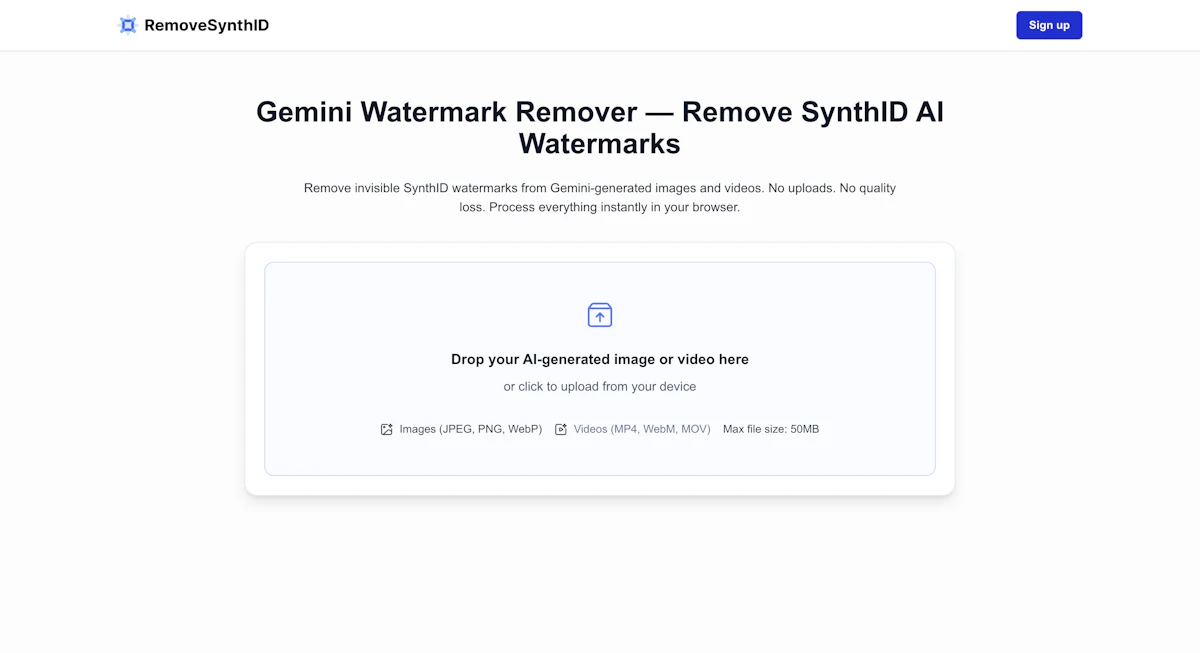 RemoveSynthID