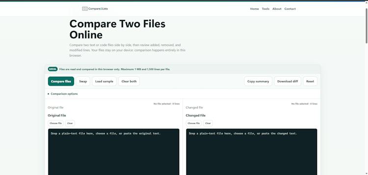 Compare2Lists