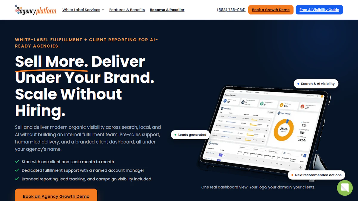 Agency Platform – White Label SEO & AEO Fulfillment
