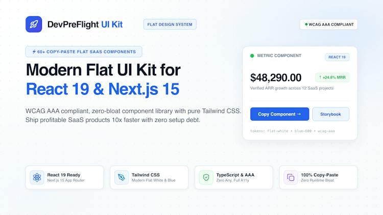 DevPreFligt React UI Kit