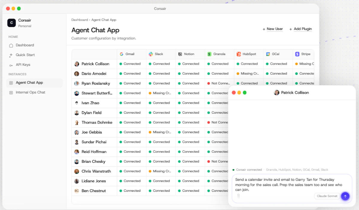 Corsair open source integration layer