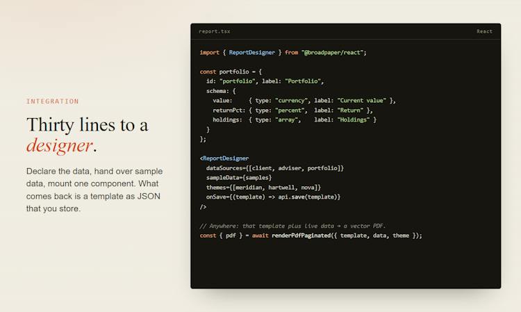 BroadPaper SDK