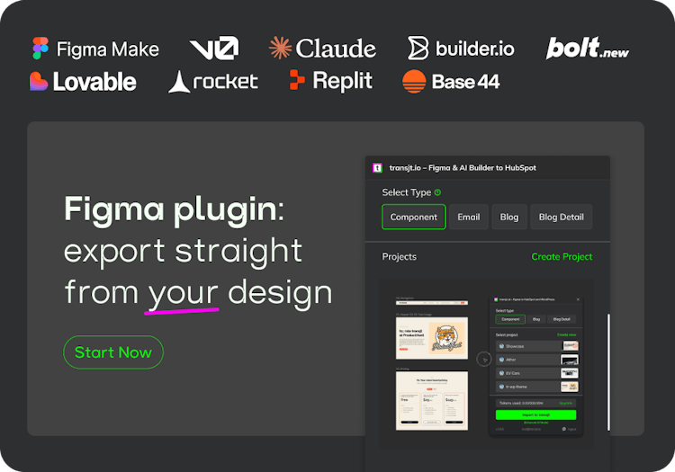 Figma Design to HubSpot & WordPress AI Converter