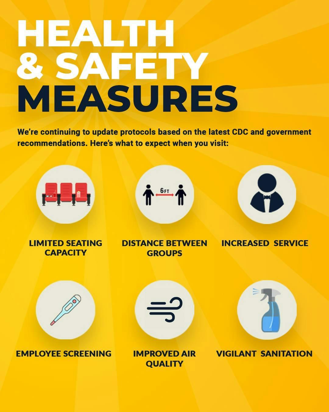 Health & Safety measures