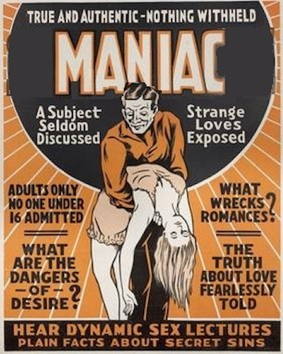 Maniac (aka Sex Maniac) poster