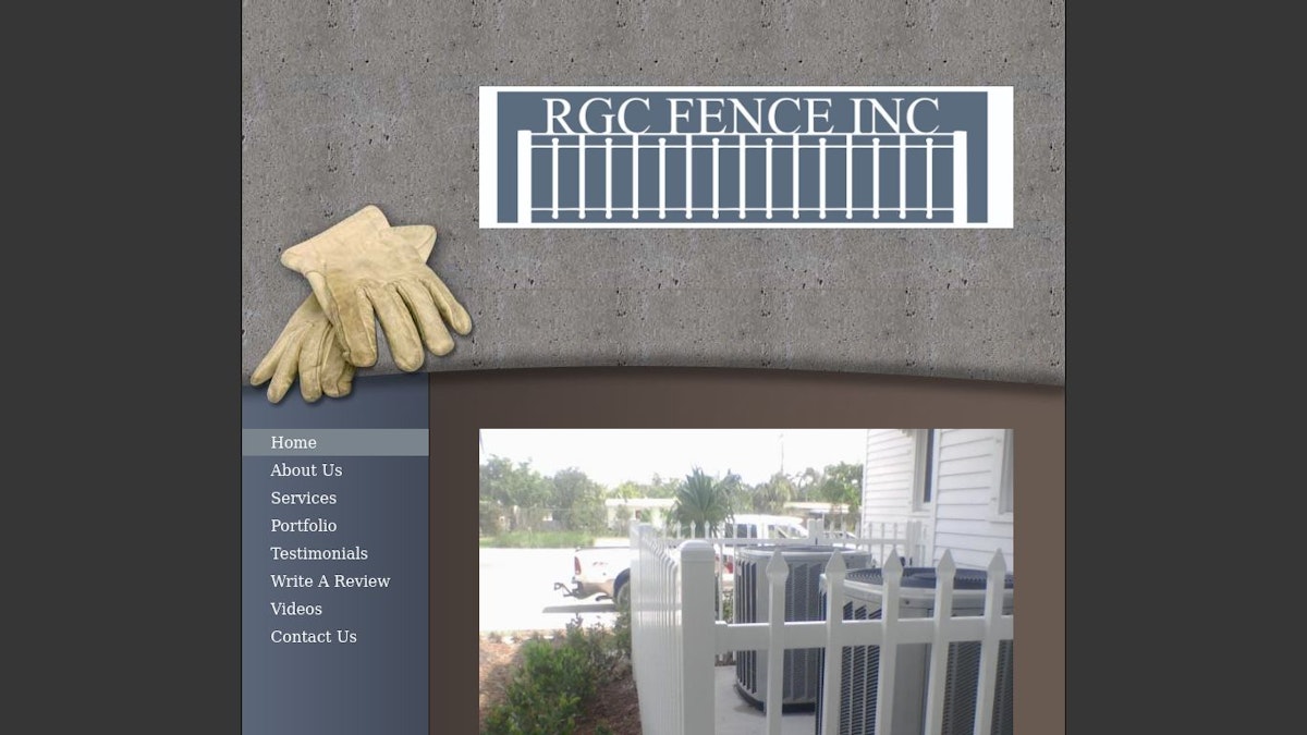 RGC FENCE fence company website