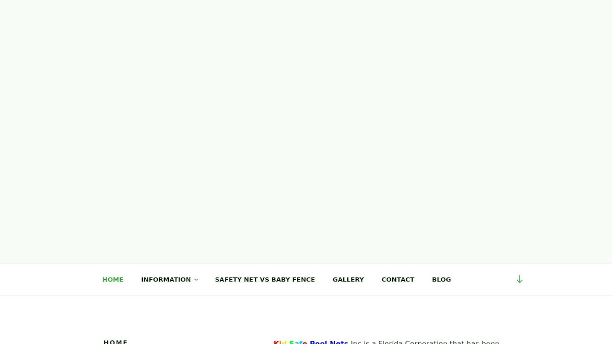 Kid Safe Pool Nets fence company website