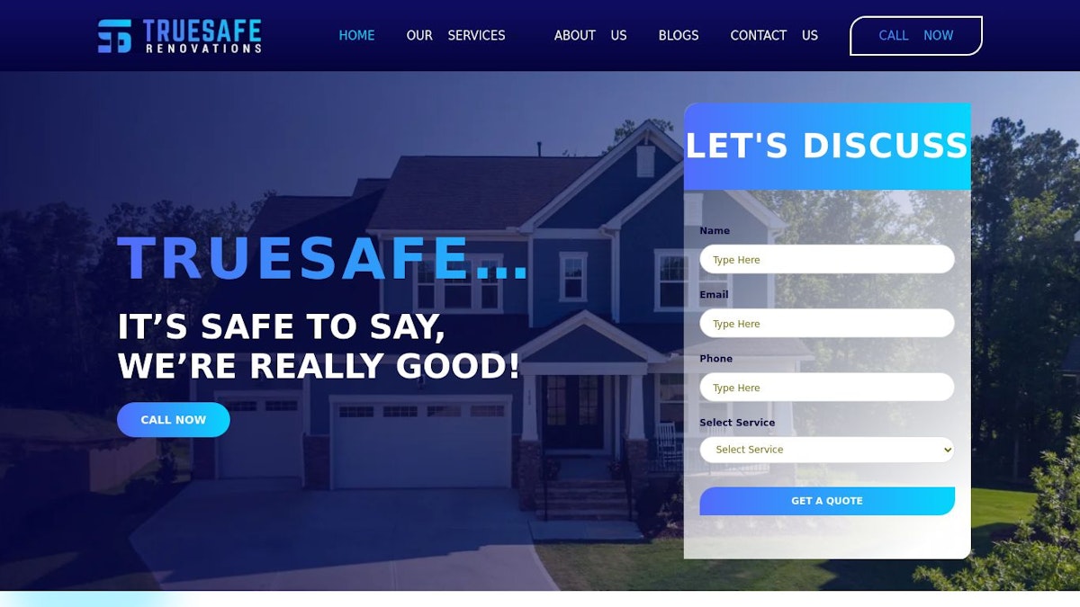TrueSafe fence company website