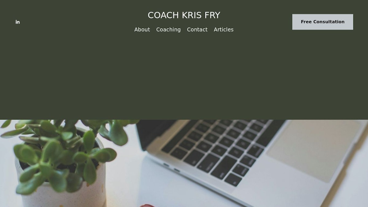 Coach Kris Fry life coach website