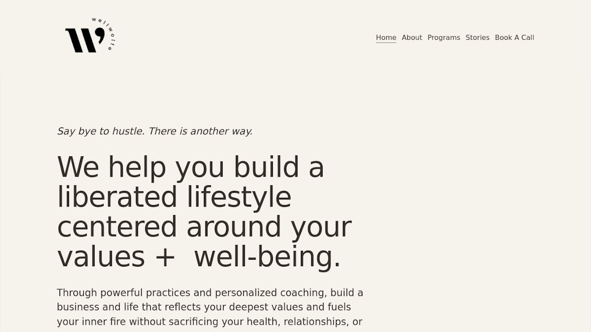 WellWolfe career coach website