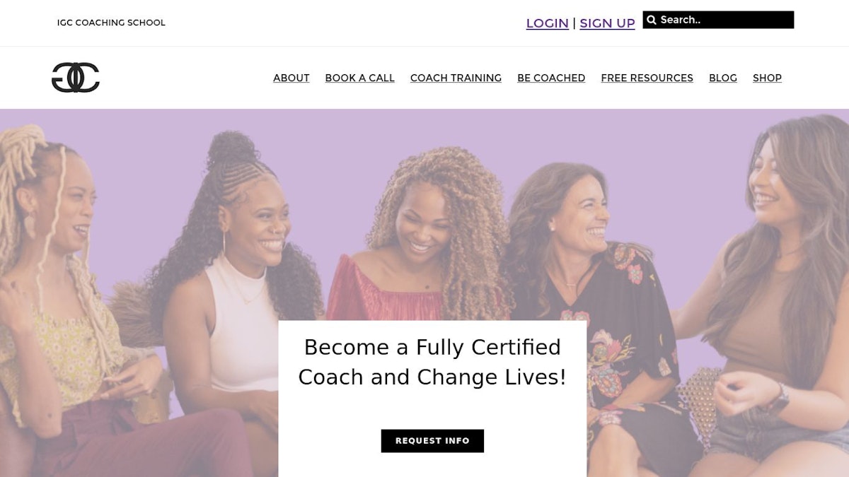 Inner Glow Circle certification coach website
