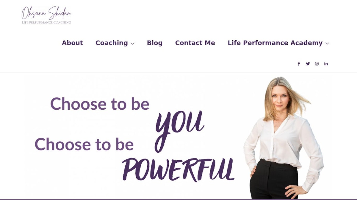 Life Performance Coaching career coach website