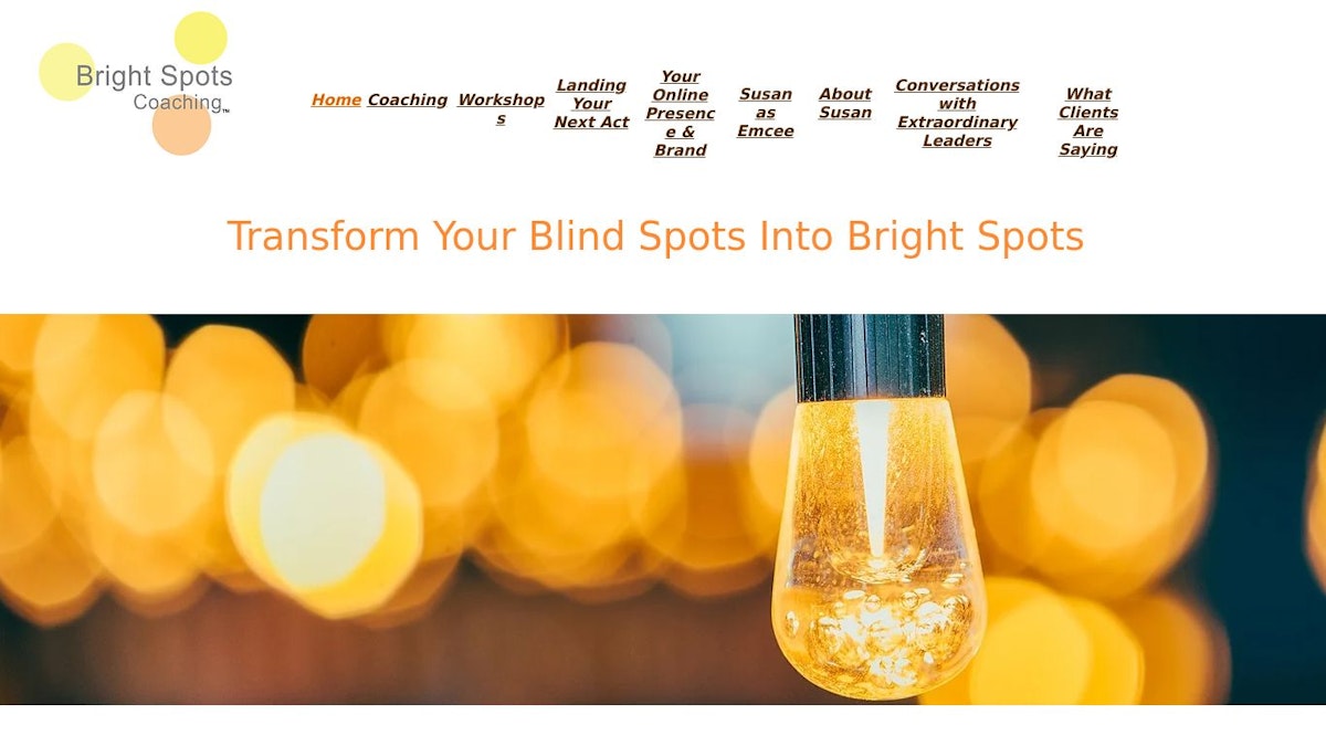 Bright Spots Coaching relationship coach website