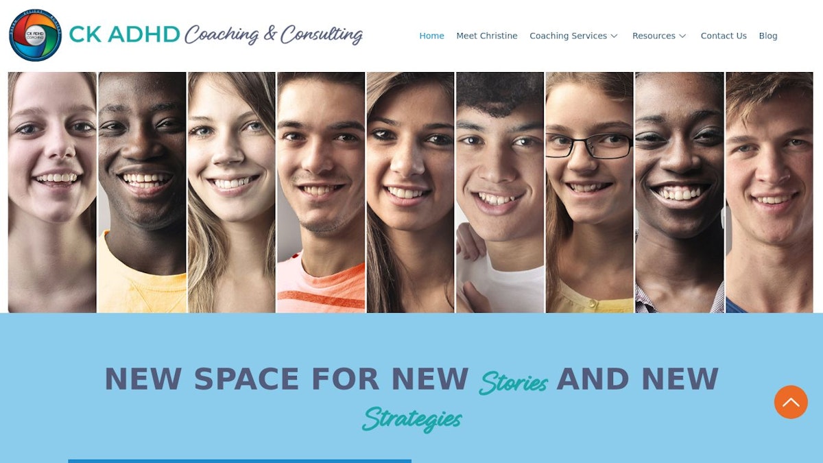 CK ADHD Coaching life coach website