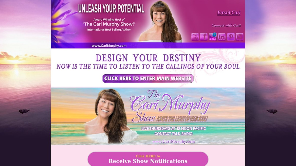 Cari Murphy spiritual coach website