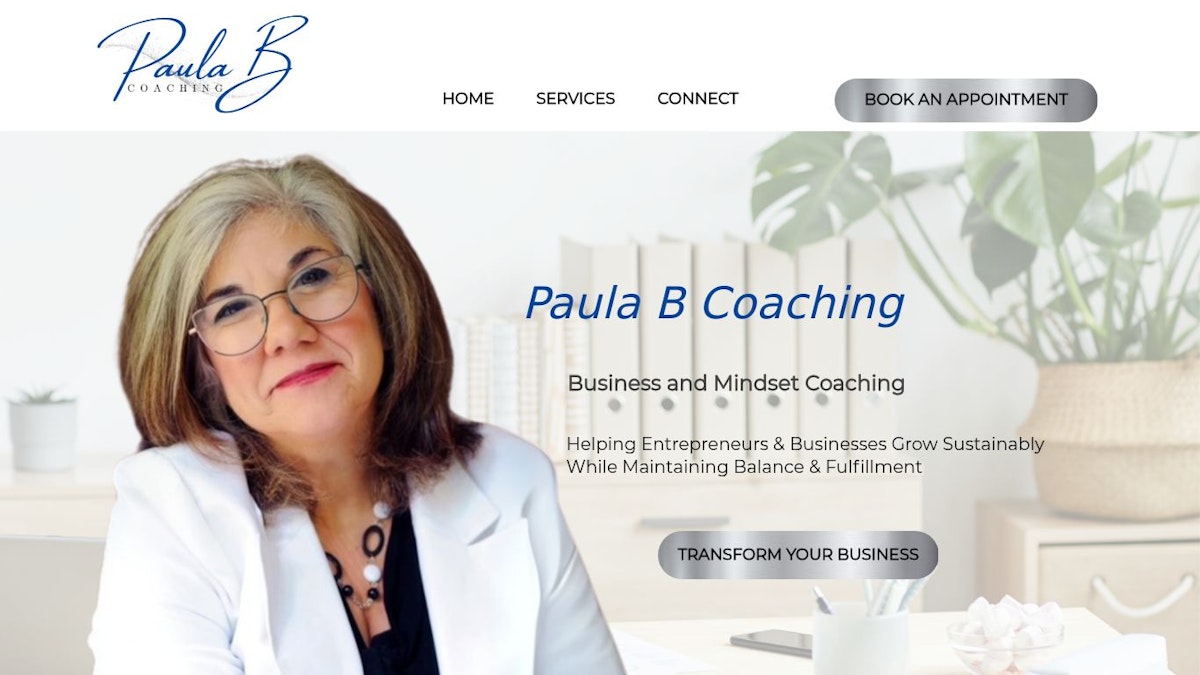 Paula B Coaching business coach website