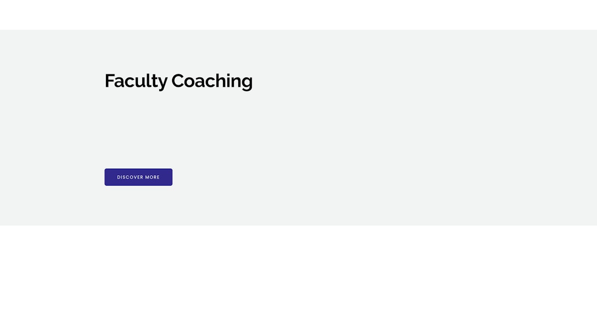 Faculty Coaching career coach website