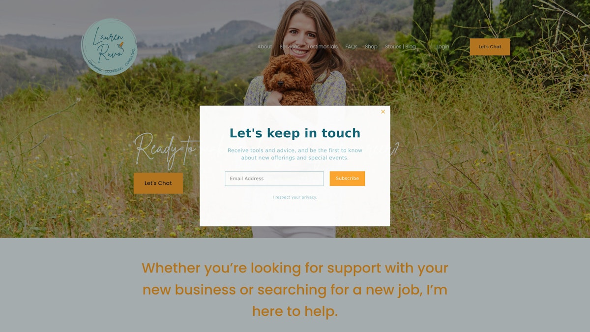 Lauren Ruvo career coach website