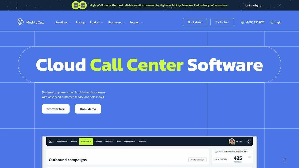 MightyCall screenshot