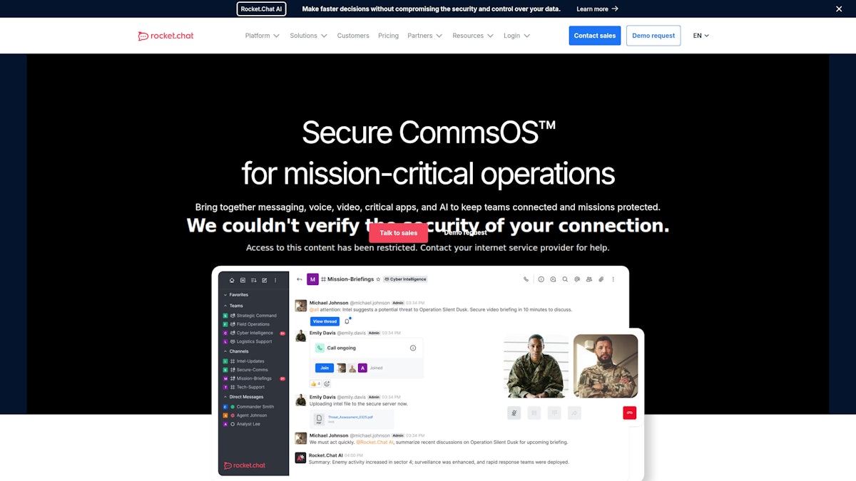 Rocket.Chat screenshot