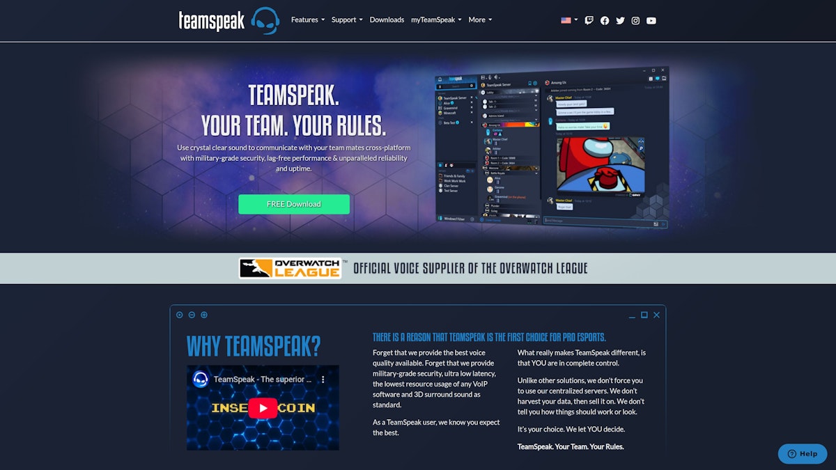 TeamSpeak screenshot