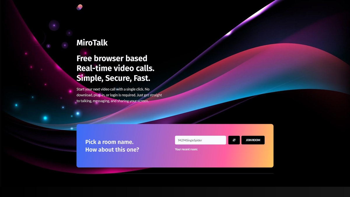 MiroTalk screenshot