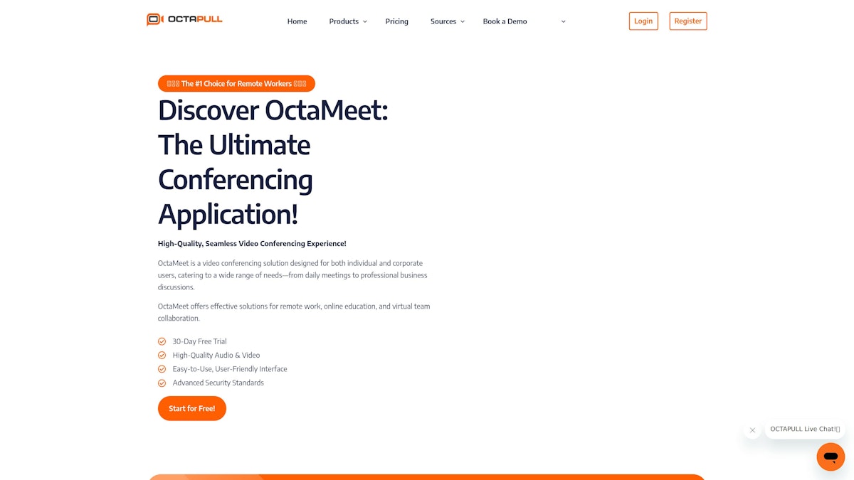 OctaMeet screenshot