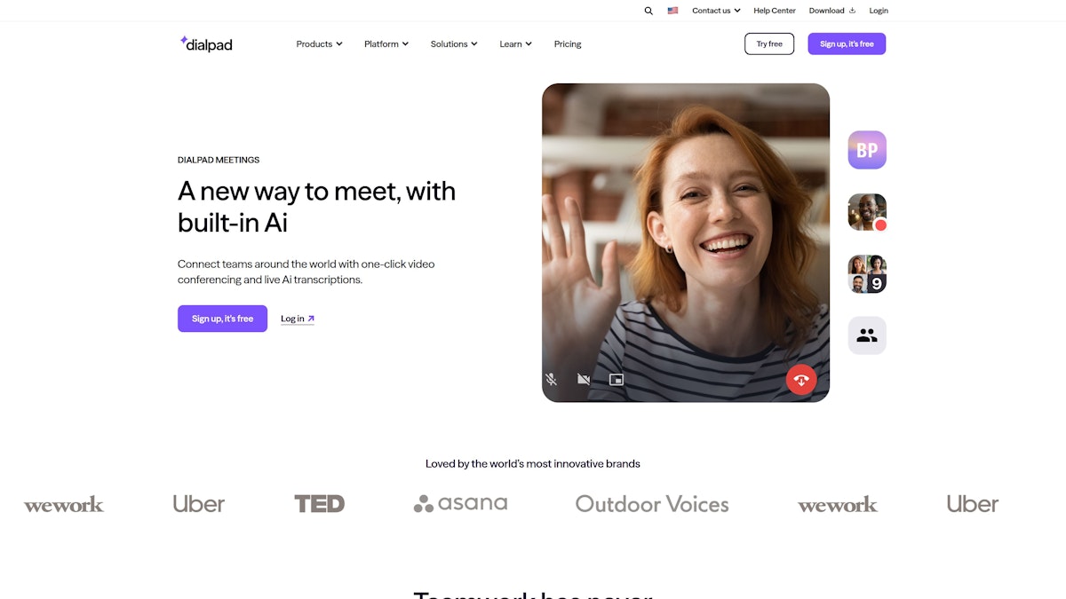 Dialpad Meetings screenshot