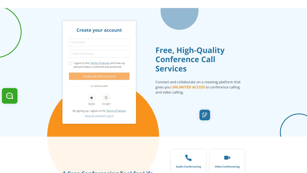FreeConferenceCall screenshot