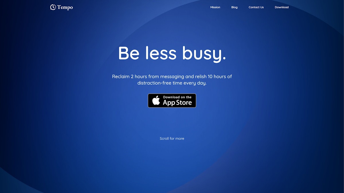 Tempo screenshot