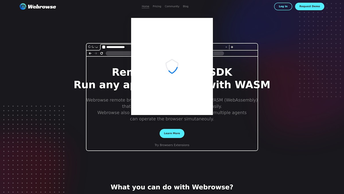 Webrowse screenshot