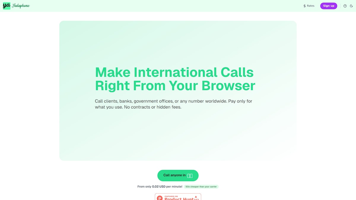 Yadaphone screenshot