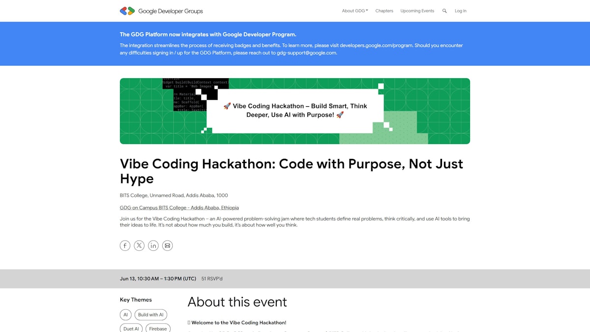 Vibe Coding Hackathon thumbnail