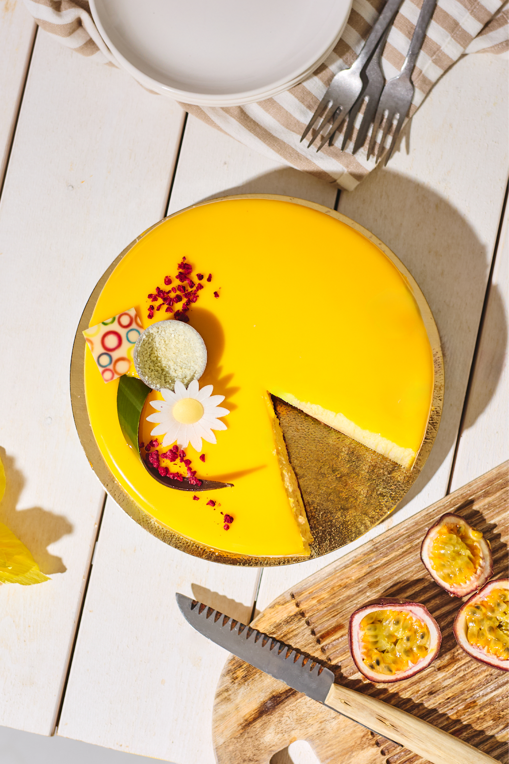 Mango- og pasjonsfruktkake  - Sommerens tropiske innslag
