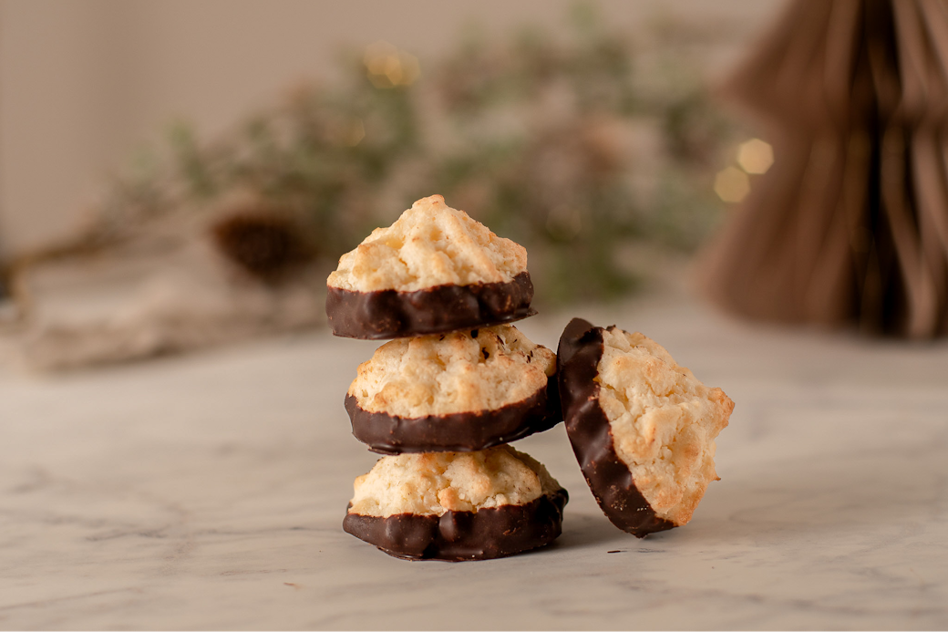 Kokosiner med sjokolade