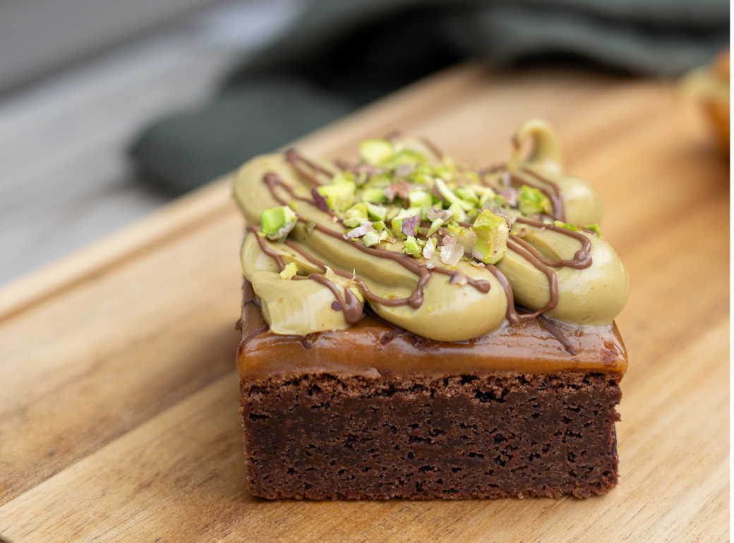 Glutenfri brownie med pistasj