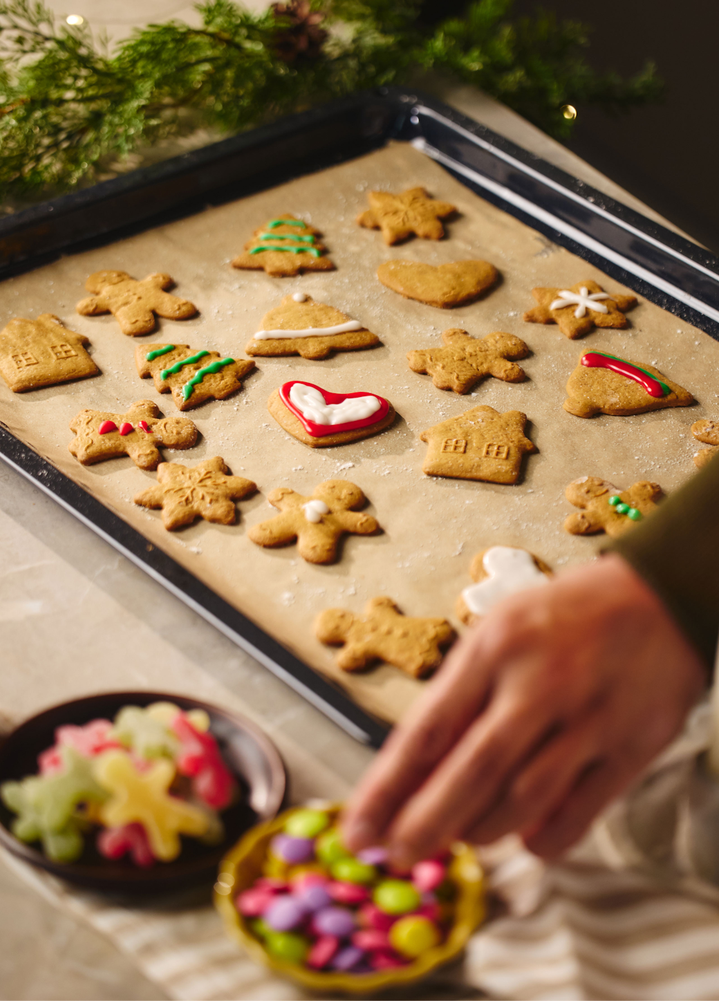 Pynt med godteri og strøssel﻿