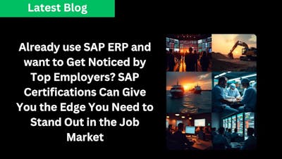 Already use SAP ERP and want to Get Noticed by Top Employers? SAP Certifications Can Give You the Edge You Need to Stand Out in the Job Market thumbnail