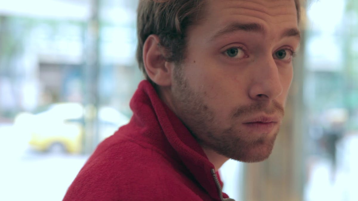 Boy Eating the Bird's Food