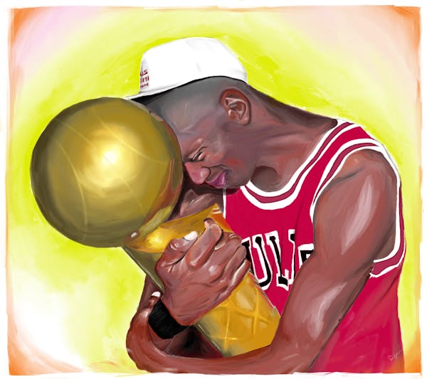 Michael Jordan's Portrait, y-1991
