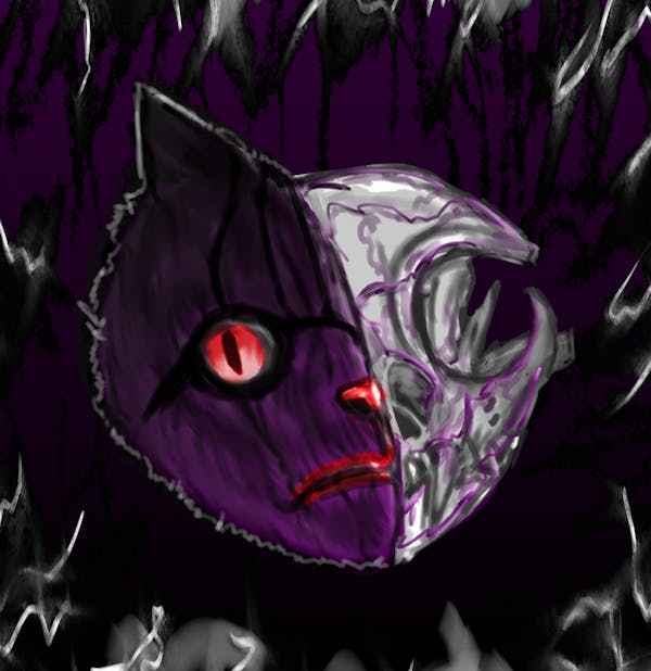 Violet symbio cat