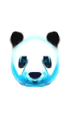 Gloomy bluey panda
