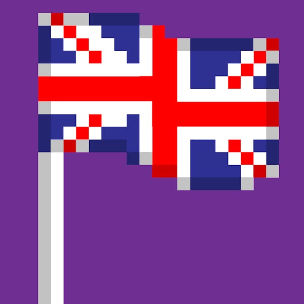 8 Bit Crypto Flags- Great Britain